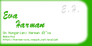 eva harman business card